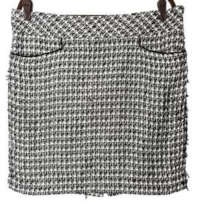 Ann Taylor LOFT Black & White Skirt Size 14